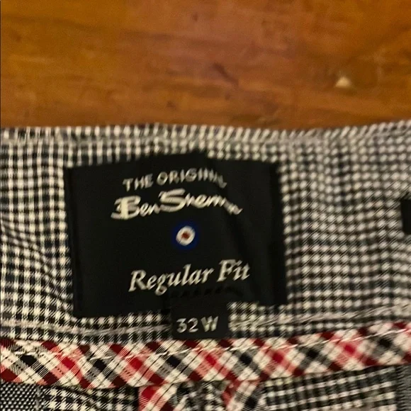 Black and White Plaid shorts - Picture 2 of 2